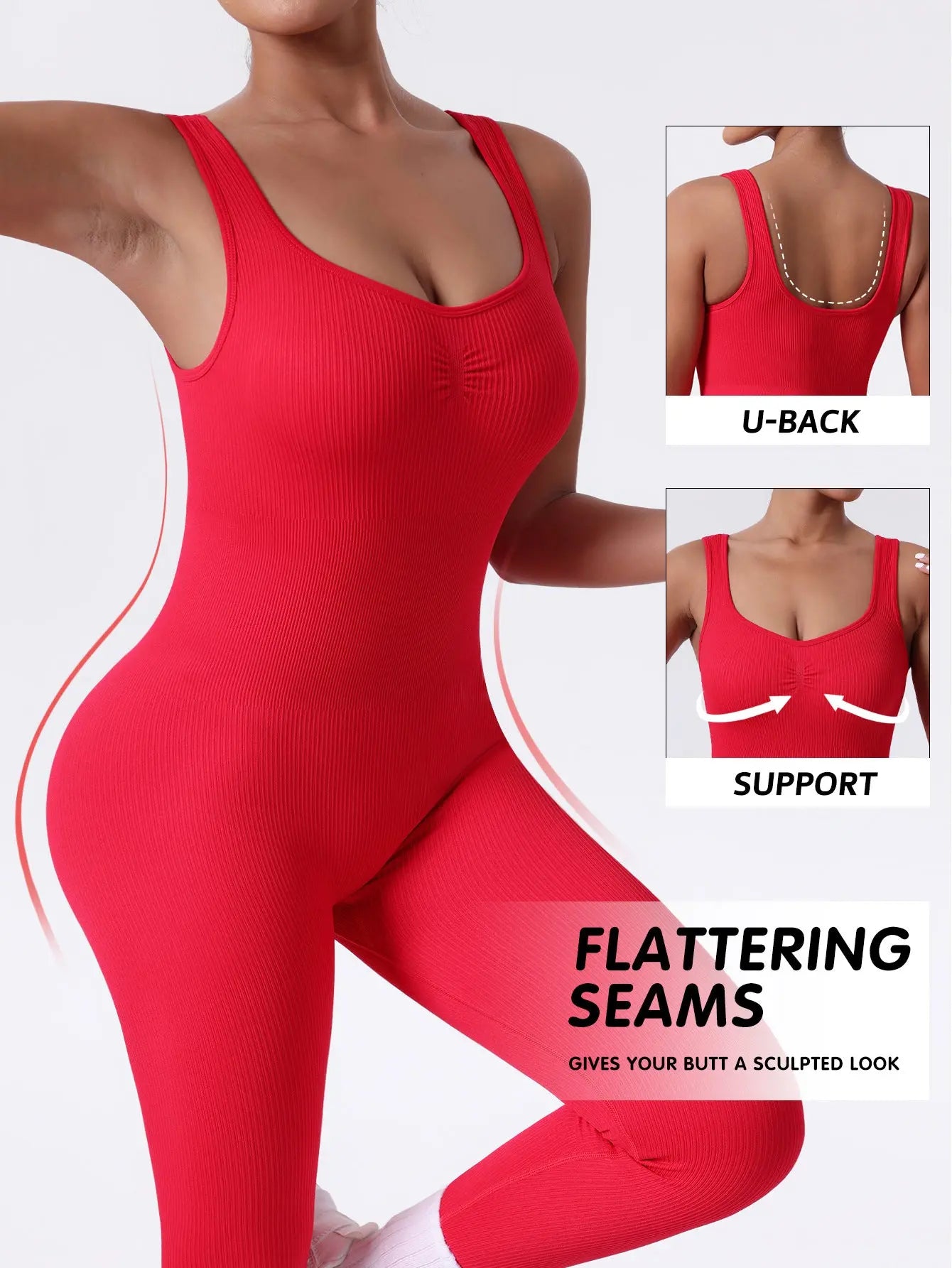 That V Backless Bodysuit - Image 2