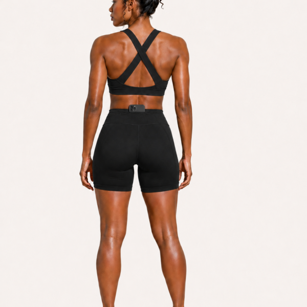 Nylon biker shorts